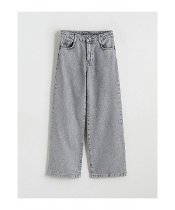 LC Waikiki Kız Çocuk Karışık Wideleg Taşlı Jean Pantolon