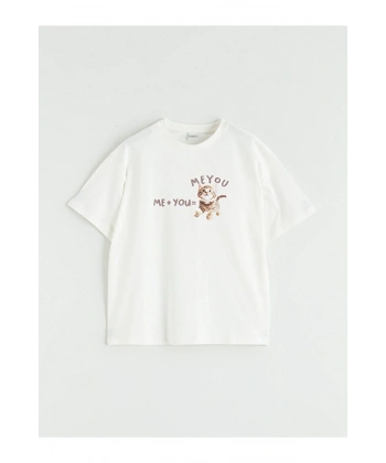 LC Waikiki Kız Çocuk Kids Baskılı Tişört