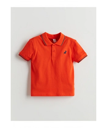 LC Waikiki Polo Yaka Nakışlı Erkek Çocuk Tişört