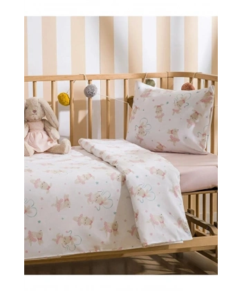 LC Waikiki Tavşan Baskılı Erkek Bebek Nevresim Takımı