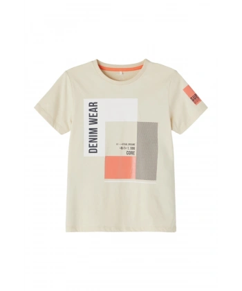 NAME IT Erkek Çocuk Bej T-shirt