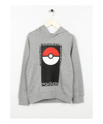 NAME IT Erkek Çocuk Gri Melanj Sweatshırt