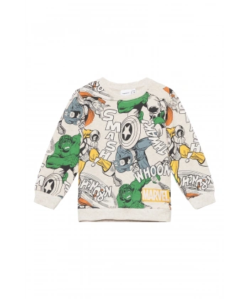 NAME IT Krem Erkek Çocuk Sweatshirt