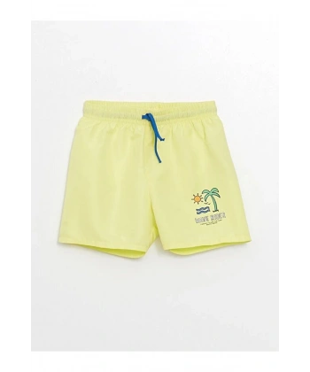 LC Waikiki Erkek Bebek Beli Lastikli Baskılı Deniz Şortu