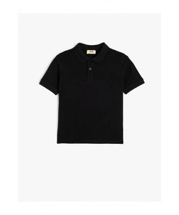 Koton Polo Tişört Kısa Kollu Dokulu Pamuklu