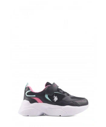 U.S. Polo Assn. Siyah Kız Çocuk Sneaker