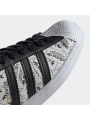 Adidas Superstar Beyaz Gazete Baskılı Kadın Spor Ayakkabı