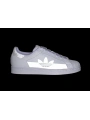 Adidas Superstar Beyaz / Gri Erkek Spor Ayakkabı ( Reflektörlü )