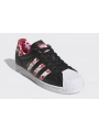 Adidas Superstar Siyah / Beyaz Pembe Desenli Kadın Spor Ayakkabı