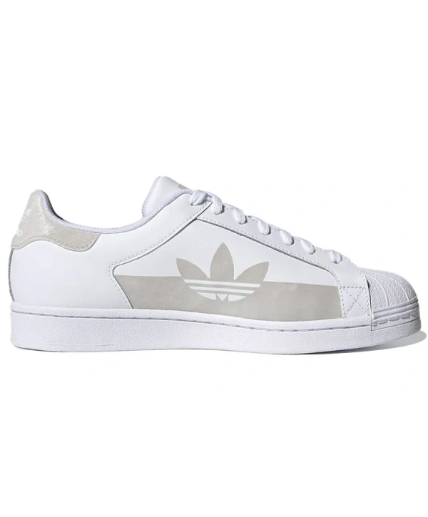 Adidas Superstar Beyaz / Gri Erkek Spor Ayakkabı ( Reflektörlü )