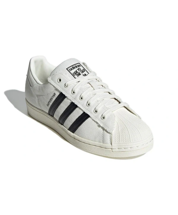 Adidas Superstar Keten Cloud White Black Unisex Spor Ayakkabı