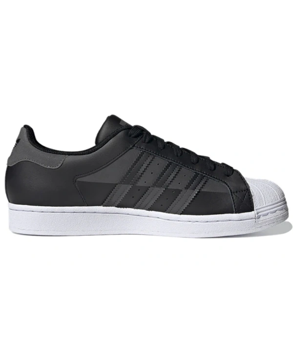 Adidas Superstar Siyah/Beyaz/Gri Unisex Spor Ayakkabı ( Reflektörlü )