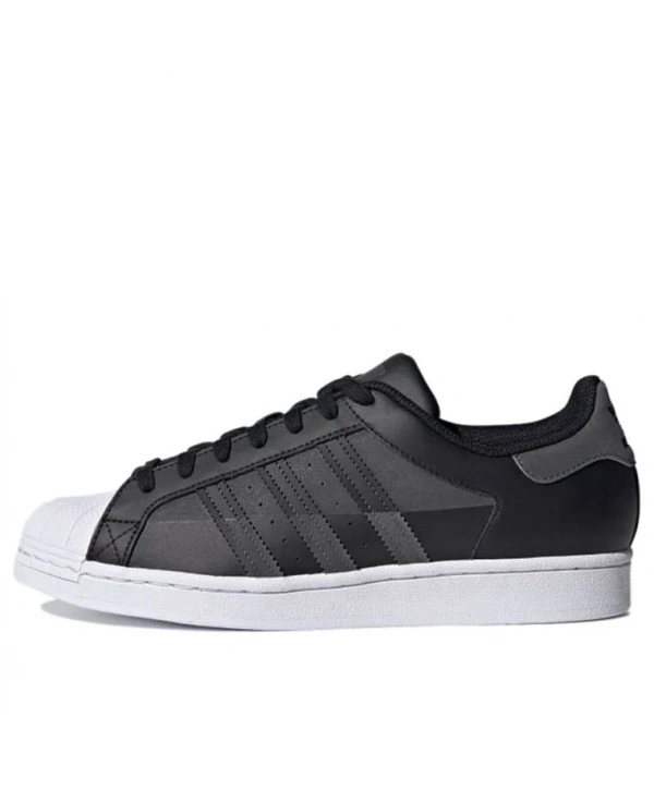 Adidas Superstar Siyah/Beyaz/Gri Unisex Spor Ayakkabı ( Reflektörlü )