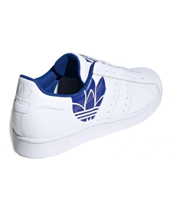 Adidas Superstar Trefoil Baskılı - Kraliyet Mavisi Unisex Spor Ayakkabı