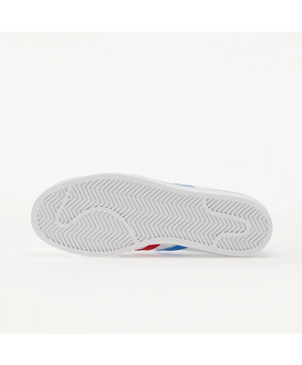Adidas Superstar White Blue Red Unisex Spor Ayakkabı