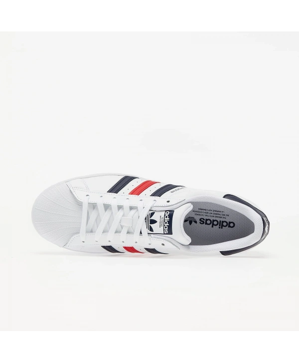 Adidas Superstar White Black Red Erkek Spor Ayakkabı