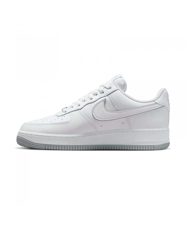 Air Force 1 07 Unisex Spor Ayakkabı - Beyaz / Wolf Gri