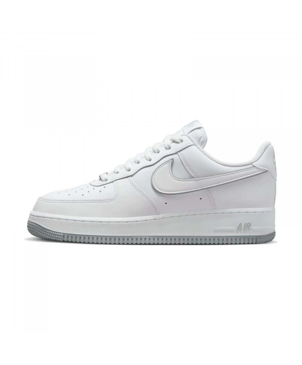 Air Force 1 07 Unisex Spor Ayakkabı - Beyaz / Wolf Gri