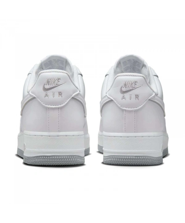 Air Force 1 07 Unisex Spor Ayakkabı - Beyaz / Wolf Gri