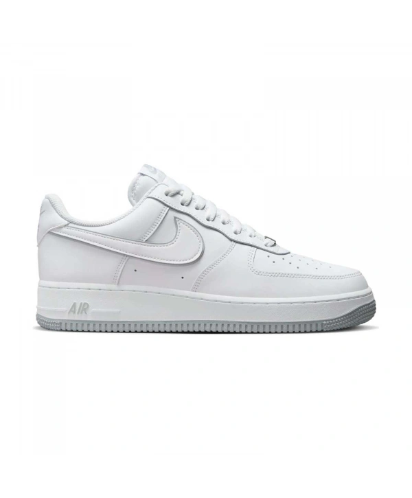 Air Force 1 07 Unisex Spor Ayakkabı - Beyaz / Wolf Gri