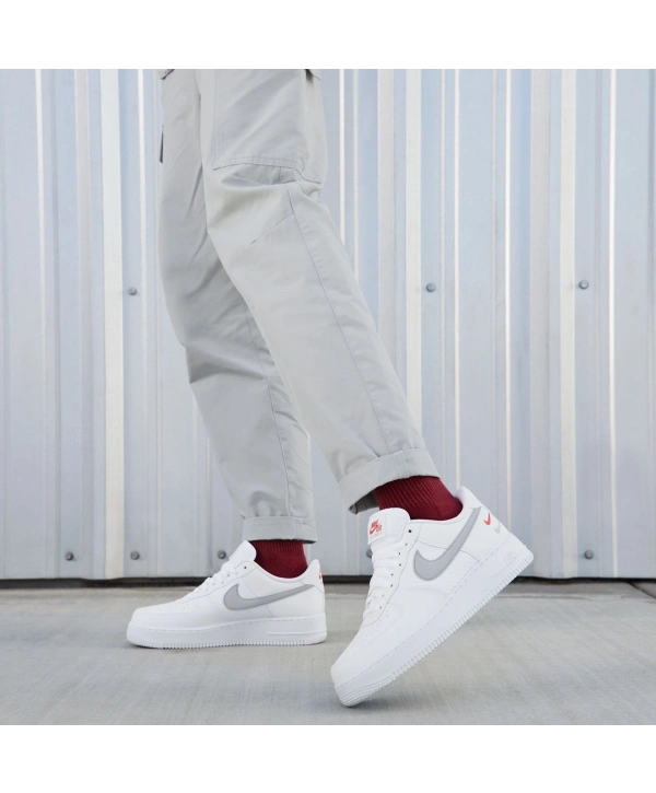 Nike Air Force 1 07 Beyaz Triple Swoosh Kadın Spor Ayakkabı