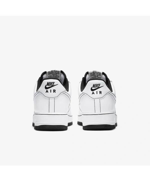 Nike Air Force 1 07 Stitch Beyaz/Siyah Spor Ayakkabı