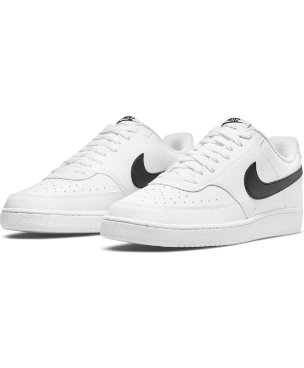 Nike Court Vision Low Next Nature Unisex Spor Ayakkabı - Beyaz / Siyah
