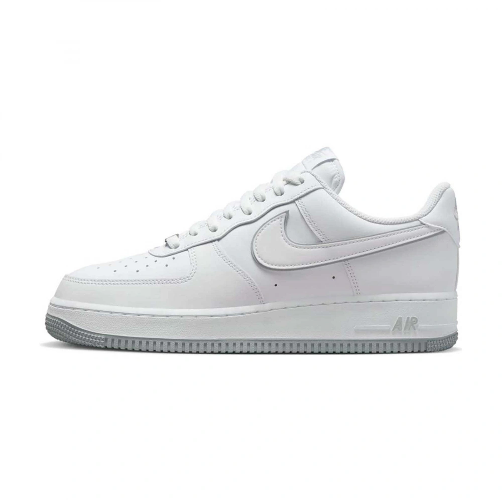 Air Force 1 07 Unisex Spor Ayakkabı - Beyaz / Wolf Gri