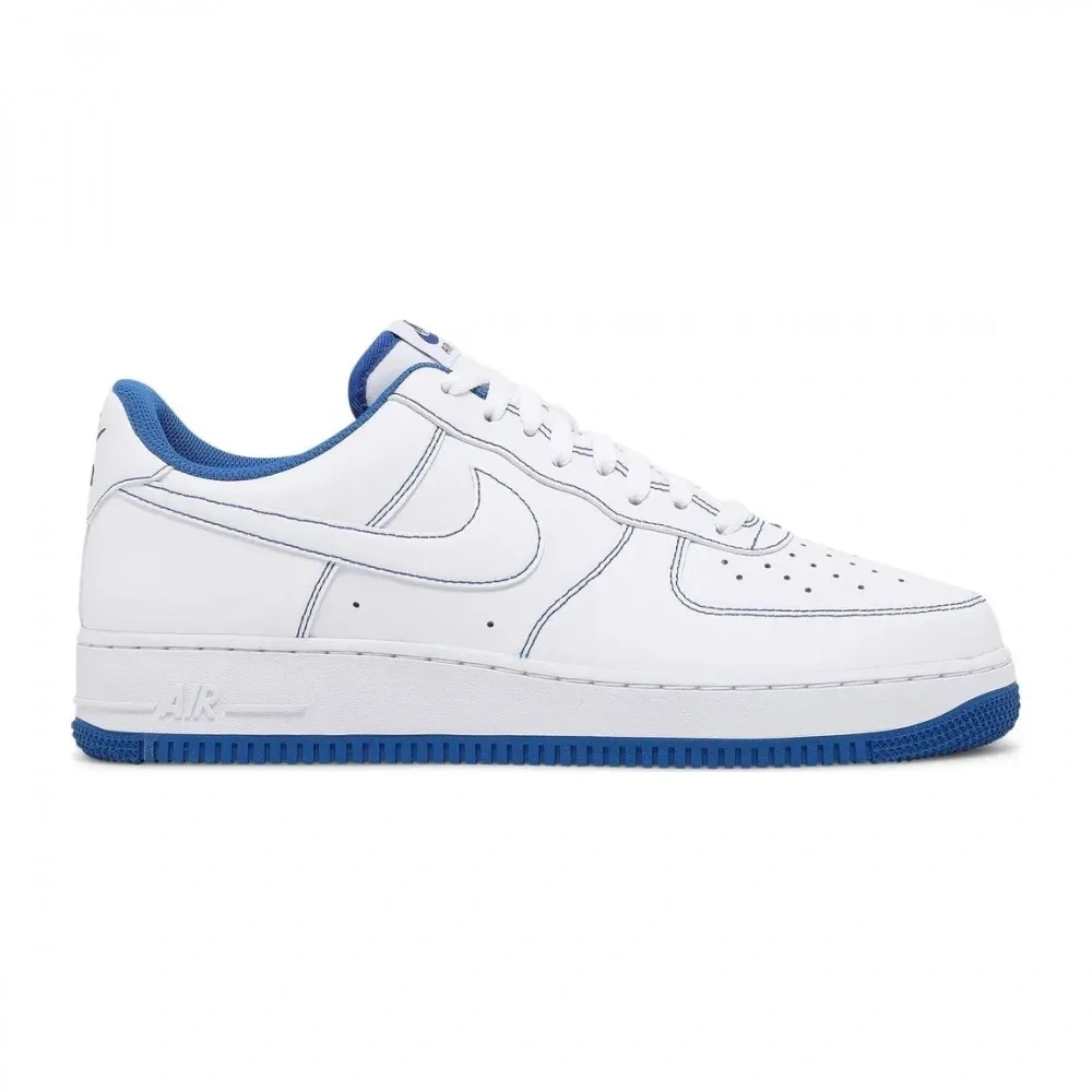 Nike Air Force 1 07 Stitch White Game Royal Spor Ayakkabı