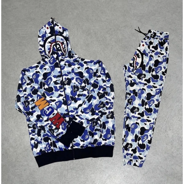 Bape Unisex Eşofman Takım - Beyaz