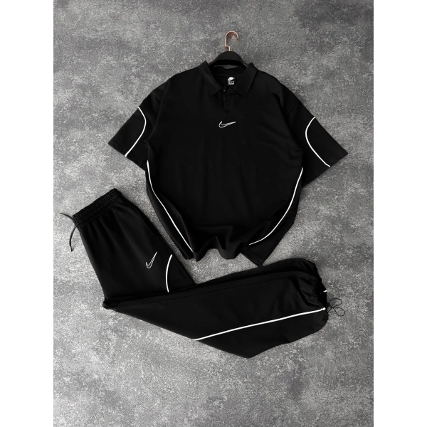 İkili Unisex Eşofman Takım Siyah