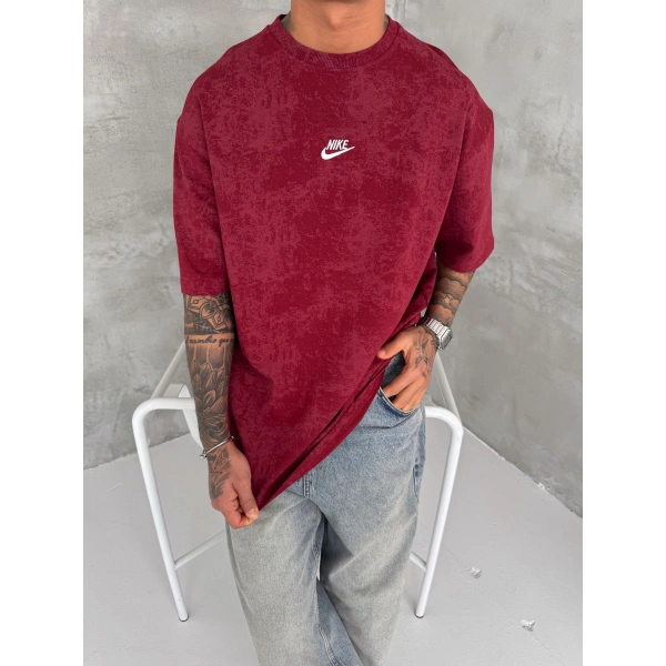 Basic Oversize Nk Tshirt Kırmızı