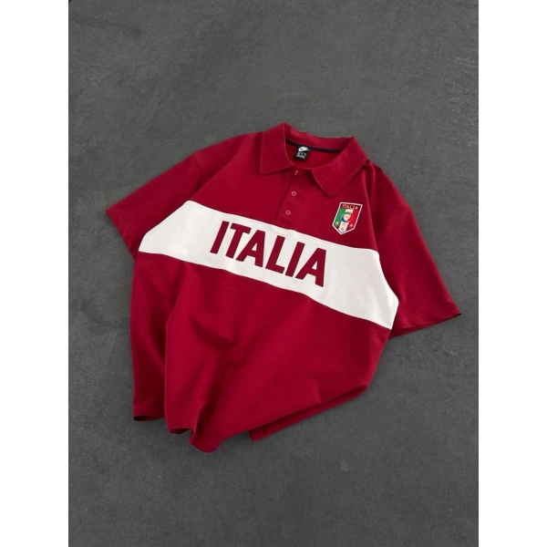 İTL Polo Yaka Tshirt Kırmızı