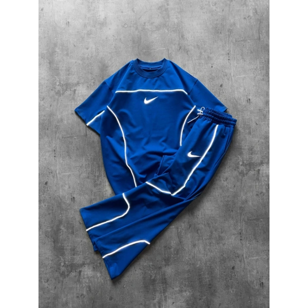 Oversize Baggy Eşofman Takım Mavi