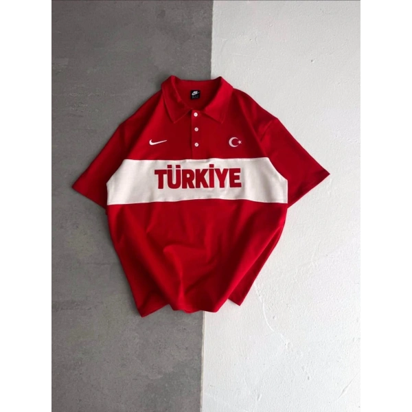 TRK Polo Yaka Tshirt Kırmızı