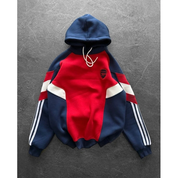 ARS Şardonlu Unisex Sweatshirt Kırmızı