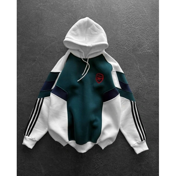 ARS Şardonlu Unisex Sweatshirt Yeşil