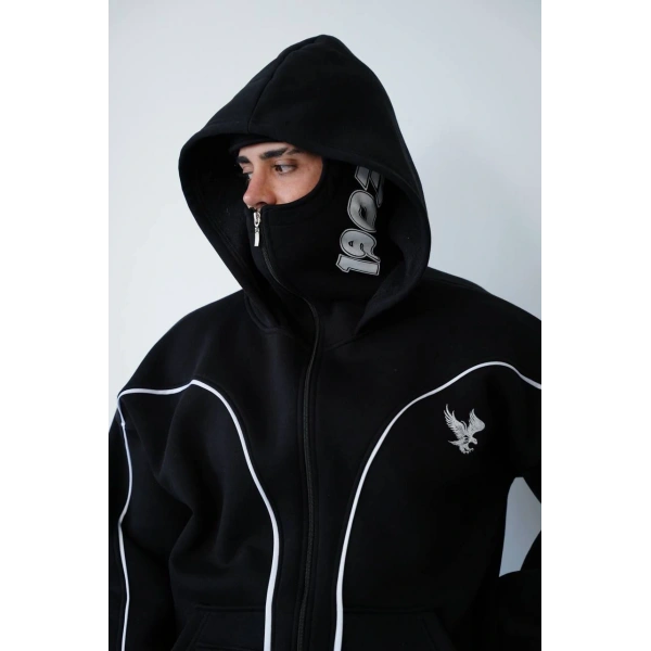 BJK Taraftar hoddie Kar Maske Hırka