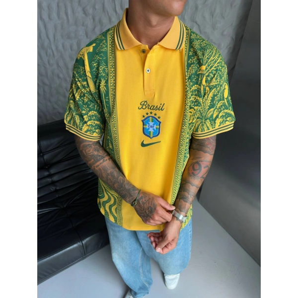 Brazil Polo Yaka Tshirtt