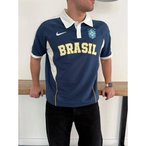 BRZ Polo Yaka Unisex Tshirt Lacivert