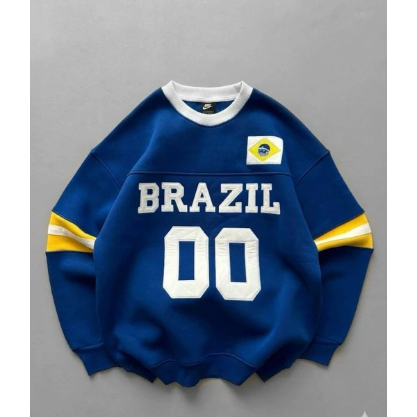BRZ Unisex Şardonlu Sweatshirt