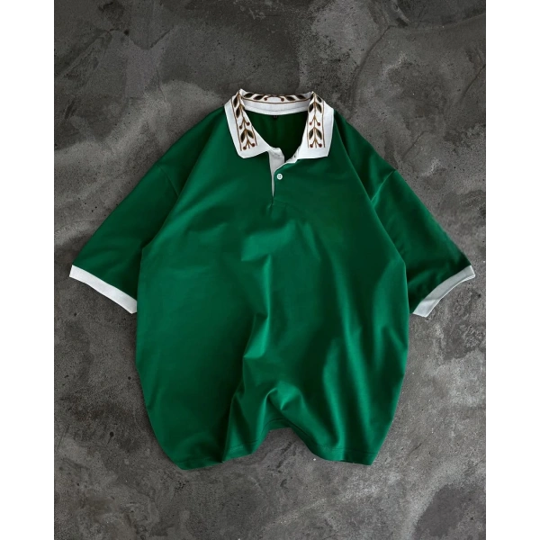 Casa Polo Yakasa Tshirt - Yeşil