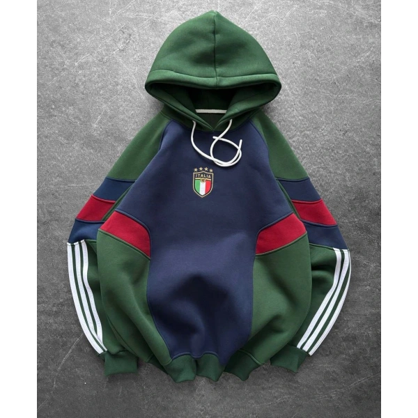 İTL Şerit Detay Oversize Sweatshirt