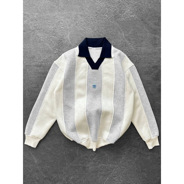 Jose polo yaka sweatshirt - Gri