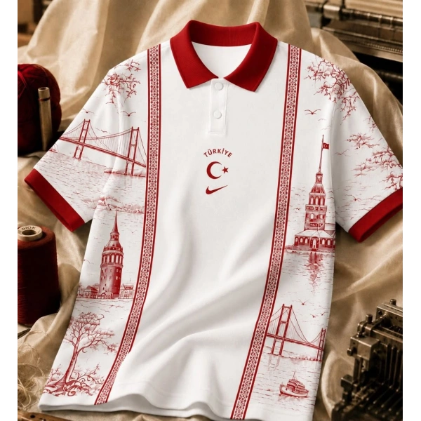 Özel Seri TRK Polo Yaka Beyaz