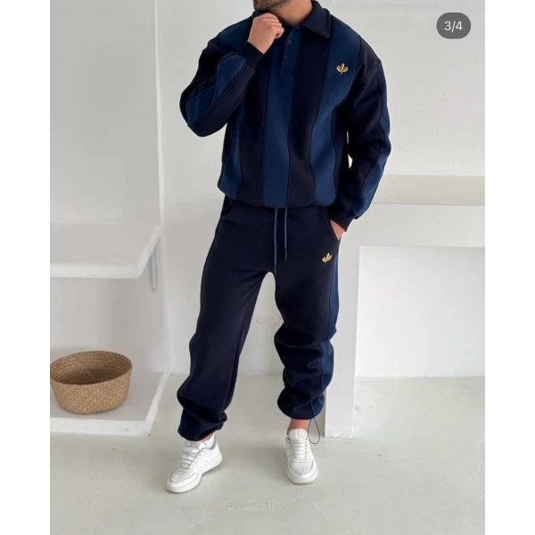 Paça Lastik Şardonlu Unisex Eşofman Takımı