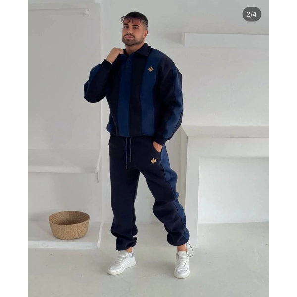 Paça Lastik Şardonlu Unisex Eşofman Takımı