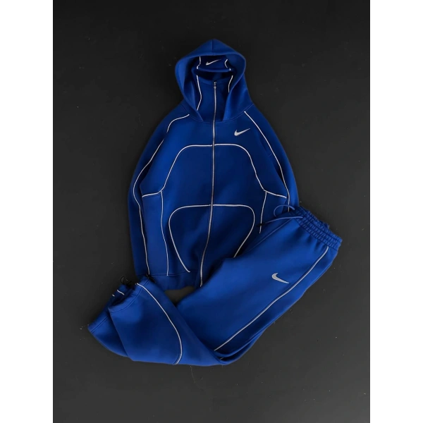 Reflektör Detay Unisex Eşofman Takım Lacivert