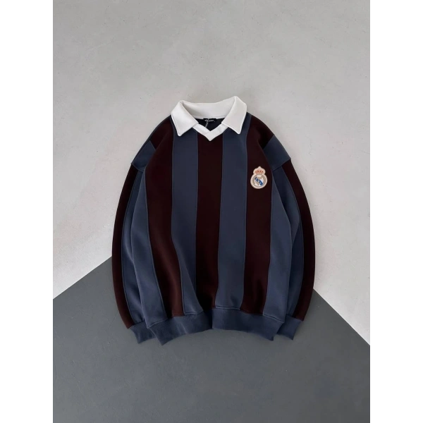 RM Polo Yaka Sweatshirt Lacivert