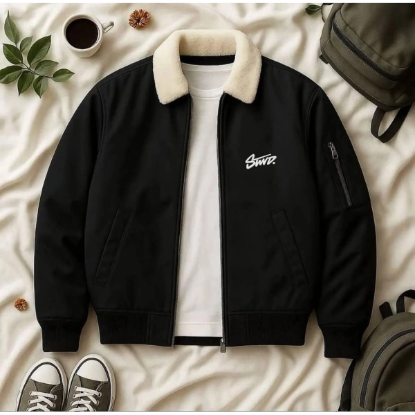 Swd Kürklü Unisex Bomber Ceket
